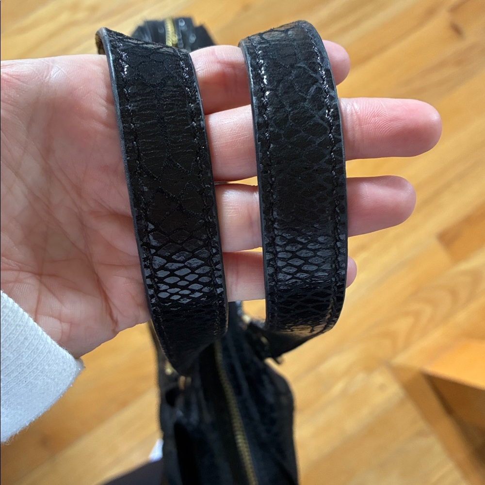 NWOT: Michael Kors Python Embossed Black Patent L… - image 7